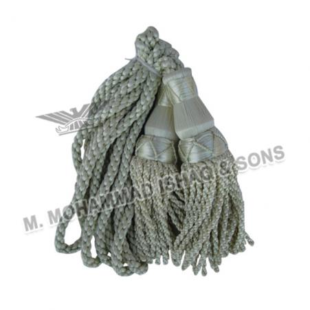 Silver Silk Bagpipe Cord