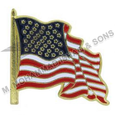 Metal Pins Flags 