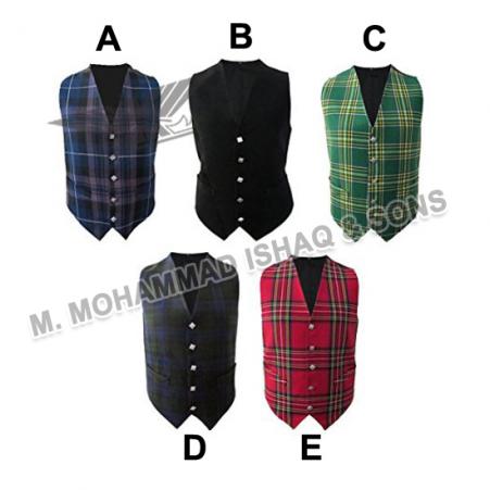 Tartan Scottish Waist Coats